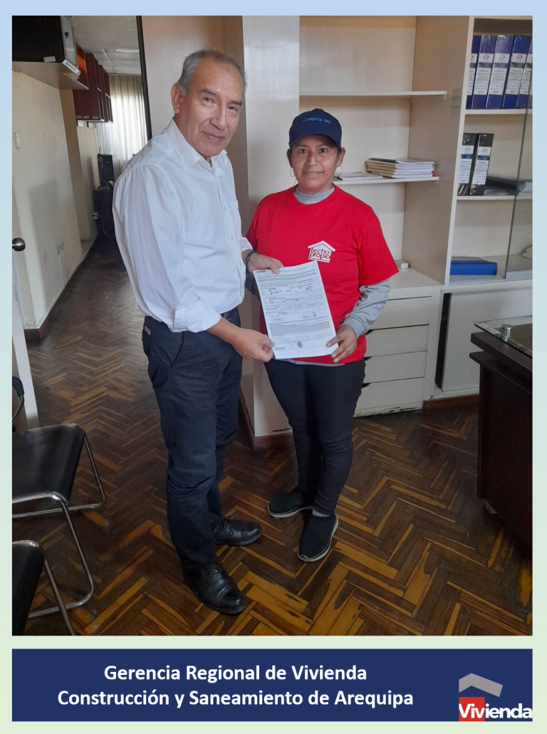 Entrega de Formulario de Inscripción del Programa TECHO PROPIO | Arequipa